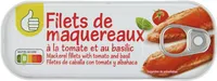 Filets de maquereaux à la tomate et au basilic