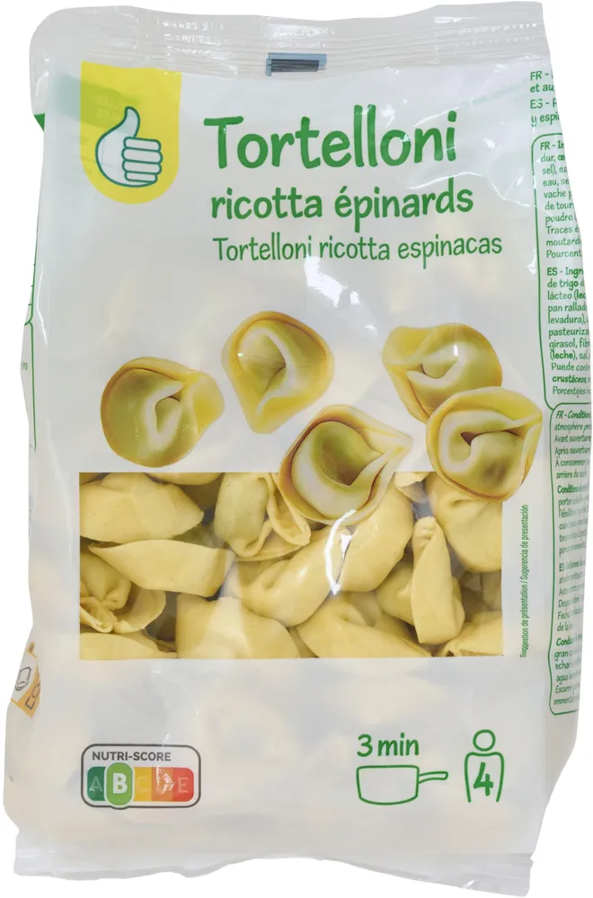 Tortelloni ricotta et épinards