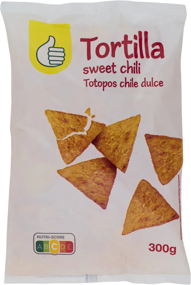 Tortillas chips saveur chili