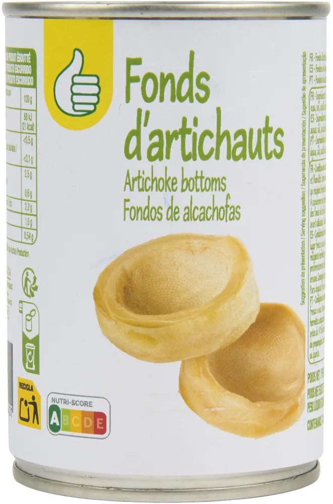 Fonds d'artichauts 4/6 unités