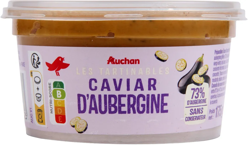 Caviar d'aubergines - sans conservateur
