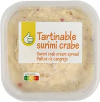 Tartinable surimi crabe