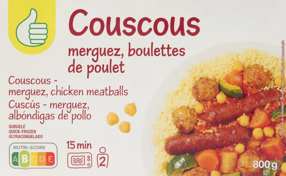 Couscous - merguez, boulettes de poulet