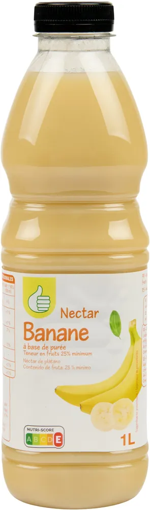 NECTAR DE BANANEA base de puréeTeneur en fruits 25% minimum