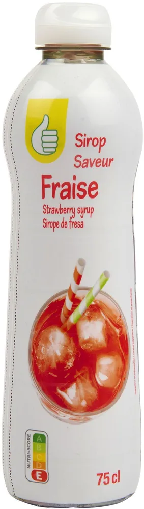 Sirop saveur fraise