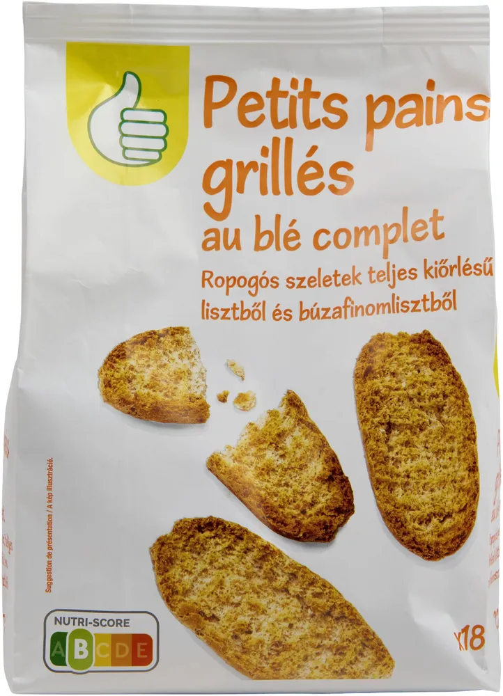 Petits Pains Grillés au blé complet