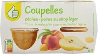 Coupelles Pêches Poires