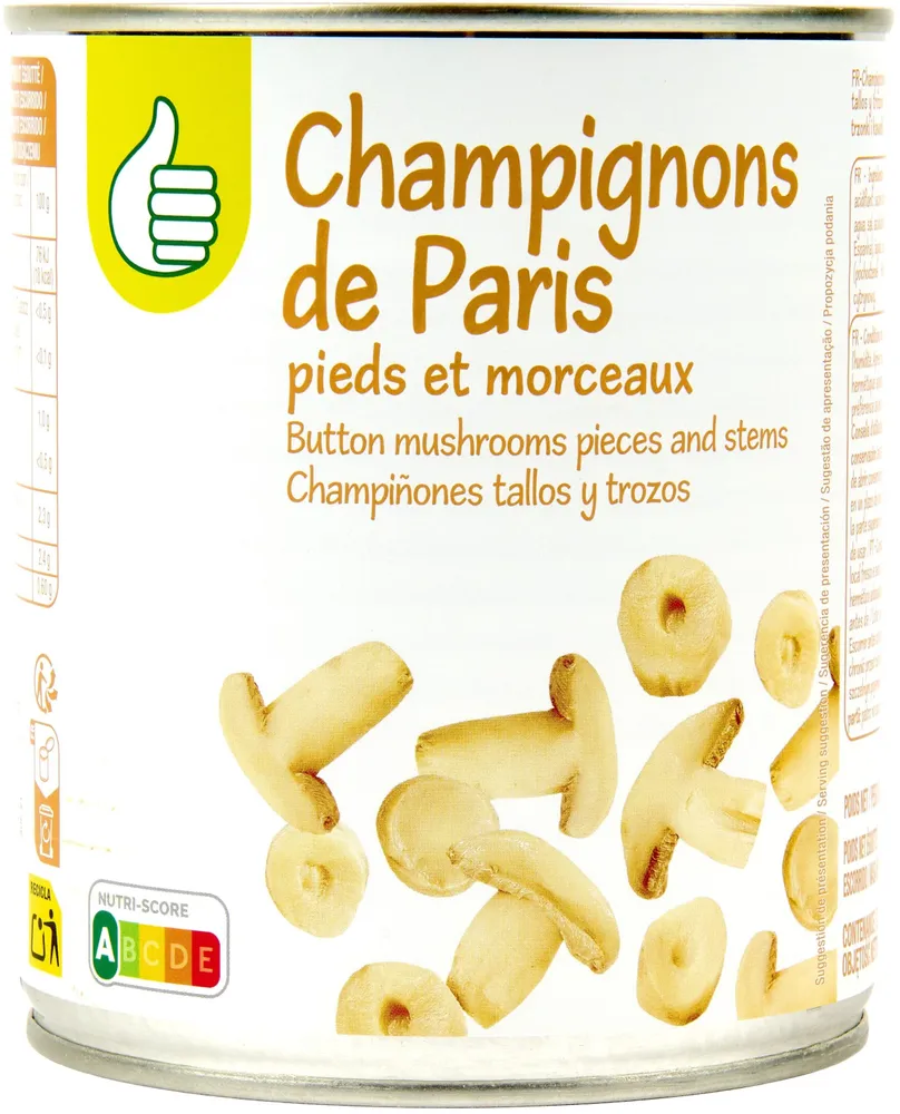 Champignons de Paris Pieds et Morceaux