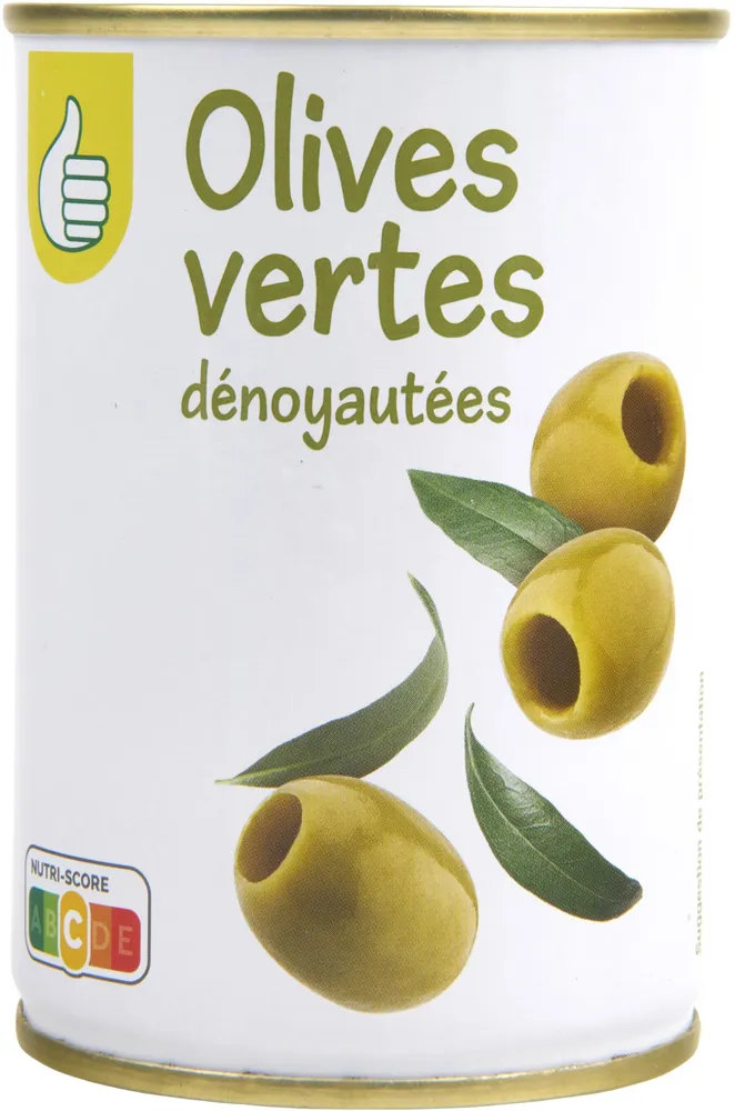 Olives vertes dénoyautées