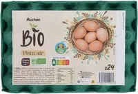 BIO*OEUFS PLEIN AIRCULTIVONS LE BON*issus de l'agriculture biologiqueLogo ABFR-BIO-01 / Agriculture France ou FR- BIO-10Logo AB* Conformément au mode de production biologique.