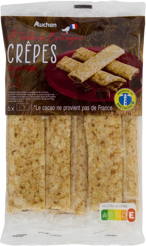 Crêpes chocolat noir