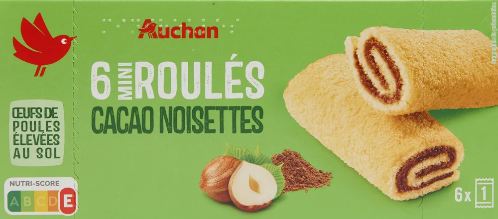 Mini Roulés Cacao Noisettes