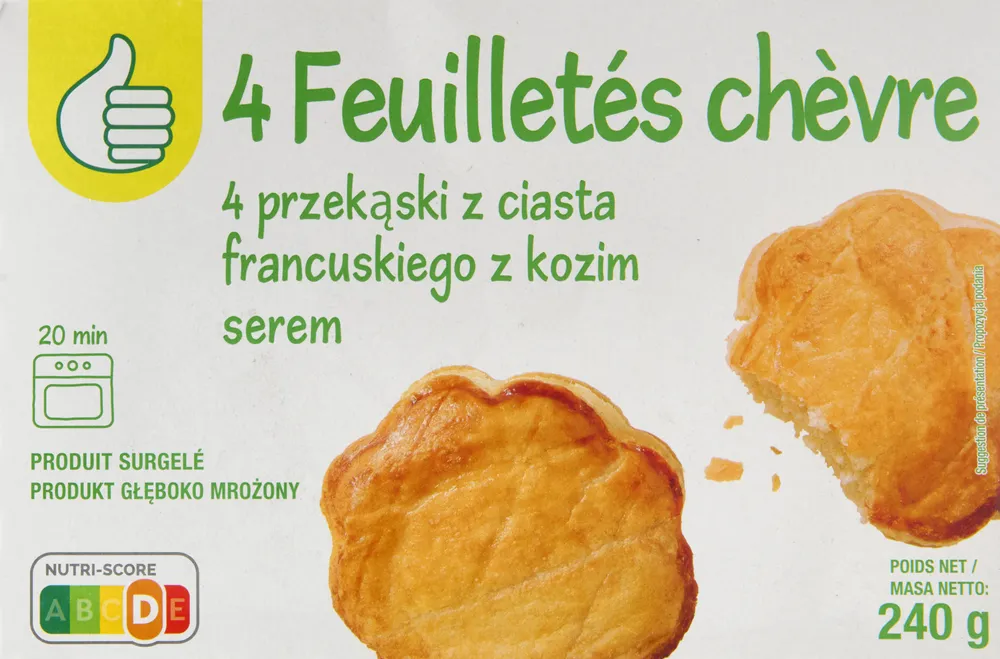 4 feuilletés chèvre