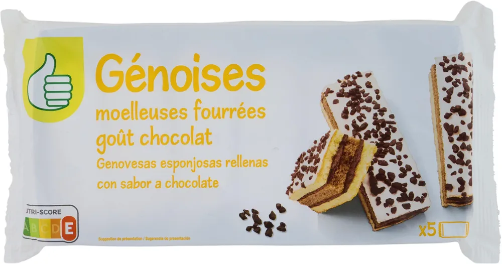Génoises moelleuses goût chocolat