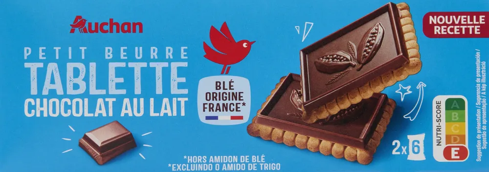 Petit beurre tablette chocolat lait