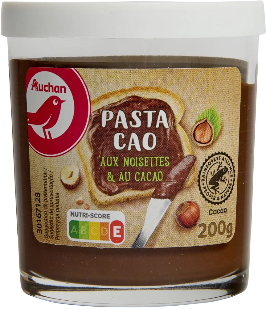 PASTA CAO aux noisettes et au cacao