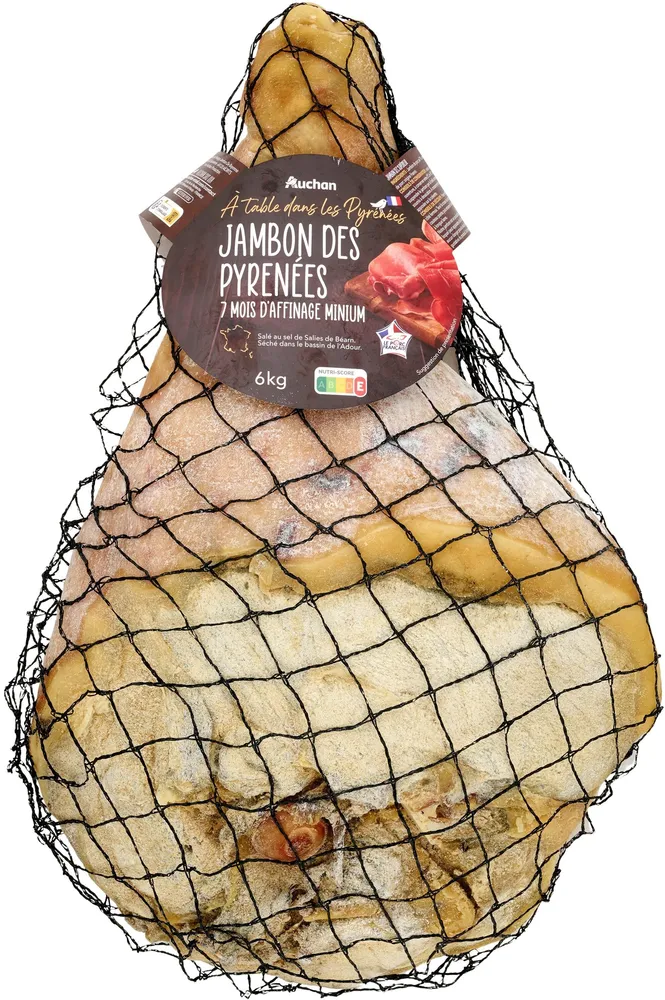 Jambon sec des Pyrénées, 7 mois d'affinage minimum