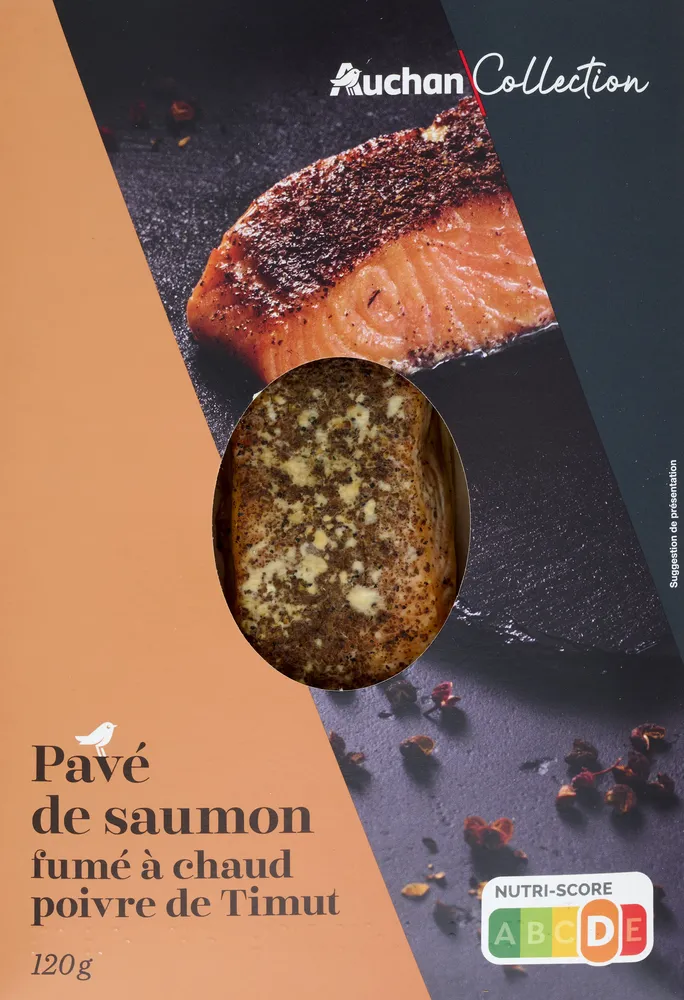 Pavé de saumon fumé à chaud au poivre de Timut