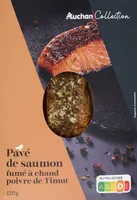 Pavé de saumon fumé à chaud au poivre de Timut