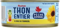 Thon entier à l'huile de tournesol