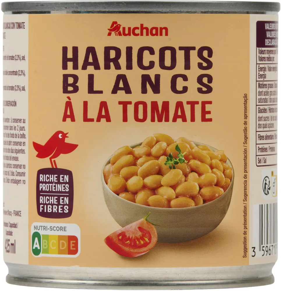 Haricots blancs à la tomate