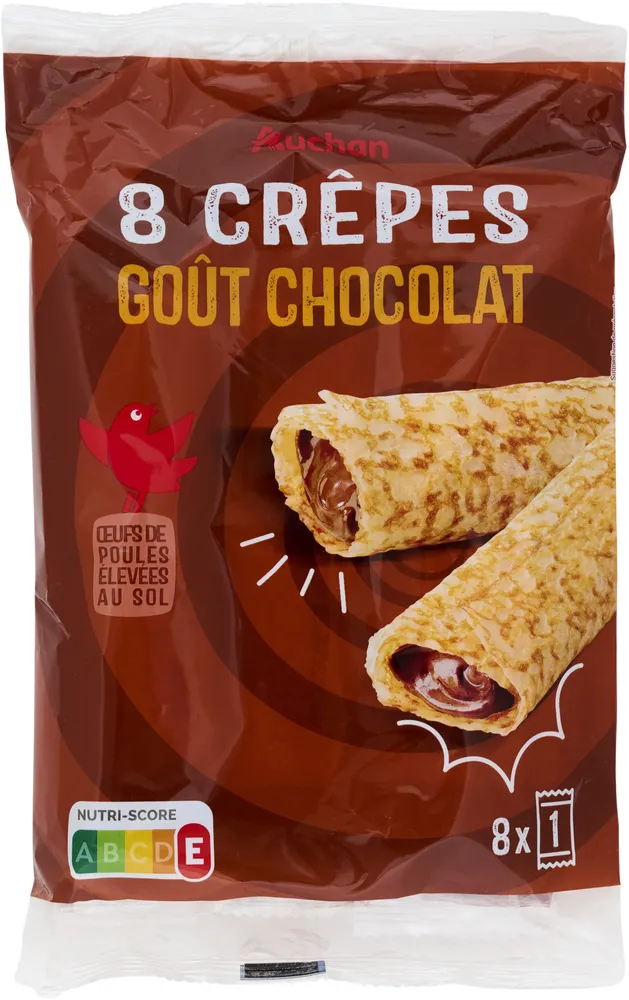 8 crepes gout chocolat