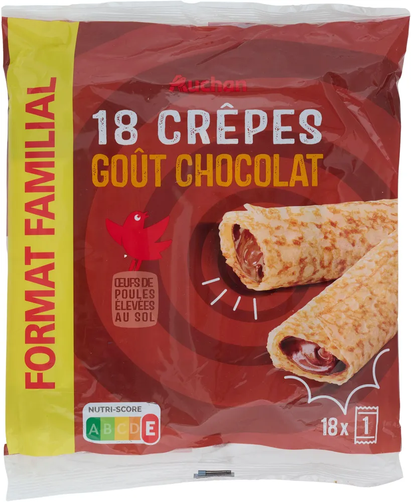 Crêpes fourrées goût chocolat