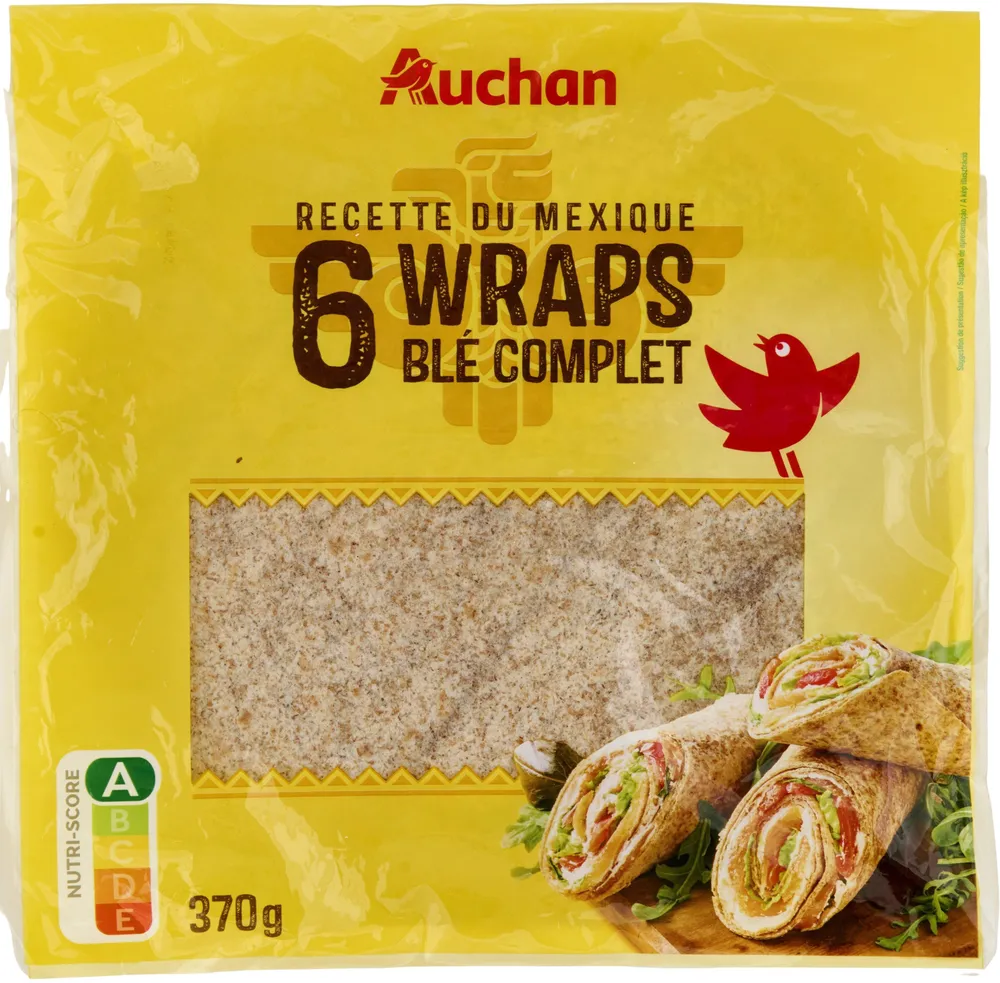 Recette du Mexique 6 Wraps au blé complet