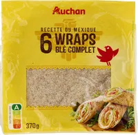 Recette du Mexique 6 Wraps au blé complet