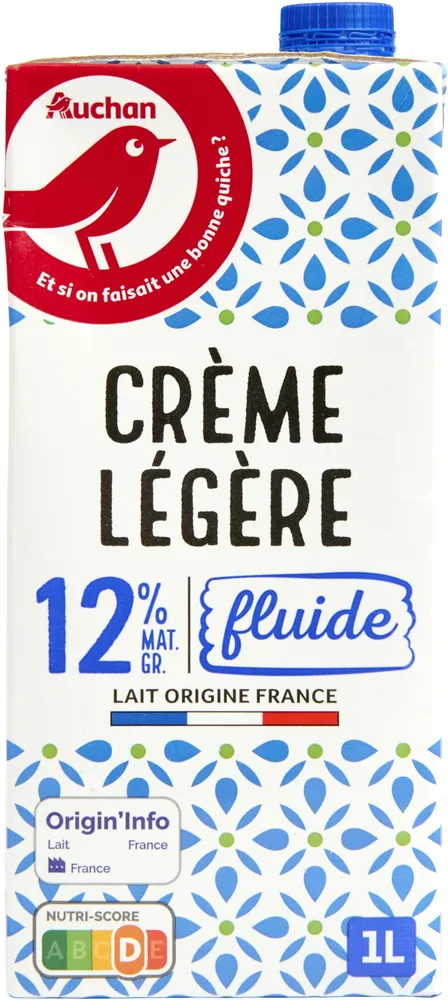 Crème legère fluide12% matière grasse