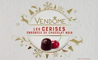 Les cerises enrobees de chocolat noir