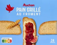 Pain grillé au froment