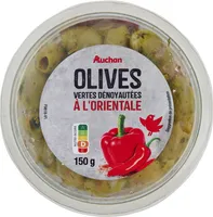 Olives vertes dénoyautées à l'orientale