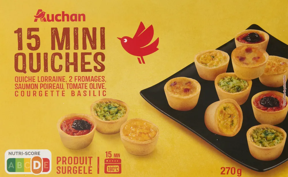 15 mini quiche
