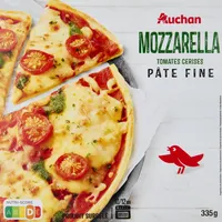 Pizza mozzarella et tomates cerises