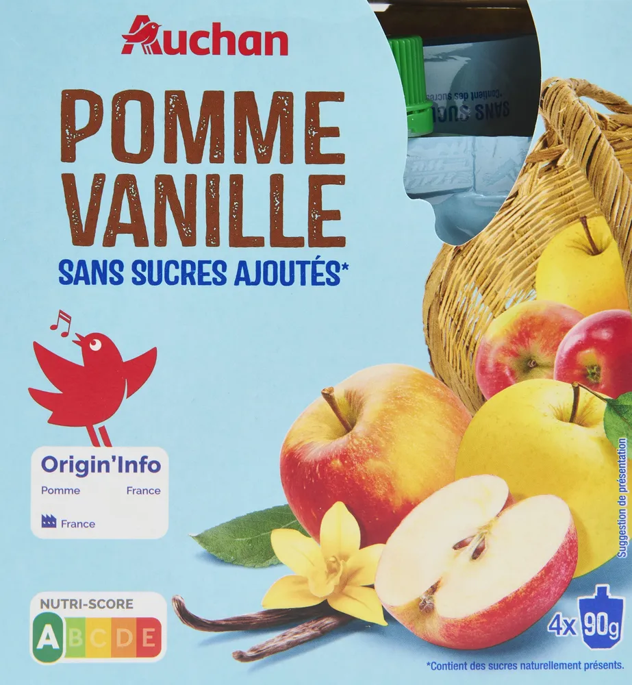 Compotes pomme vanille