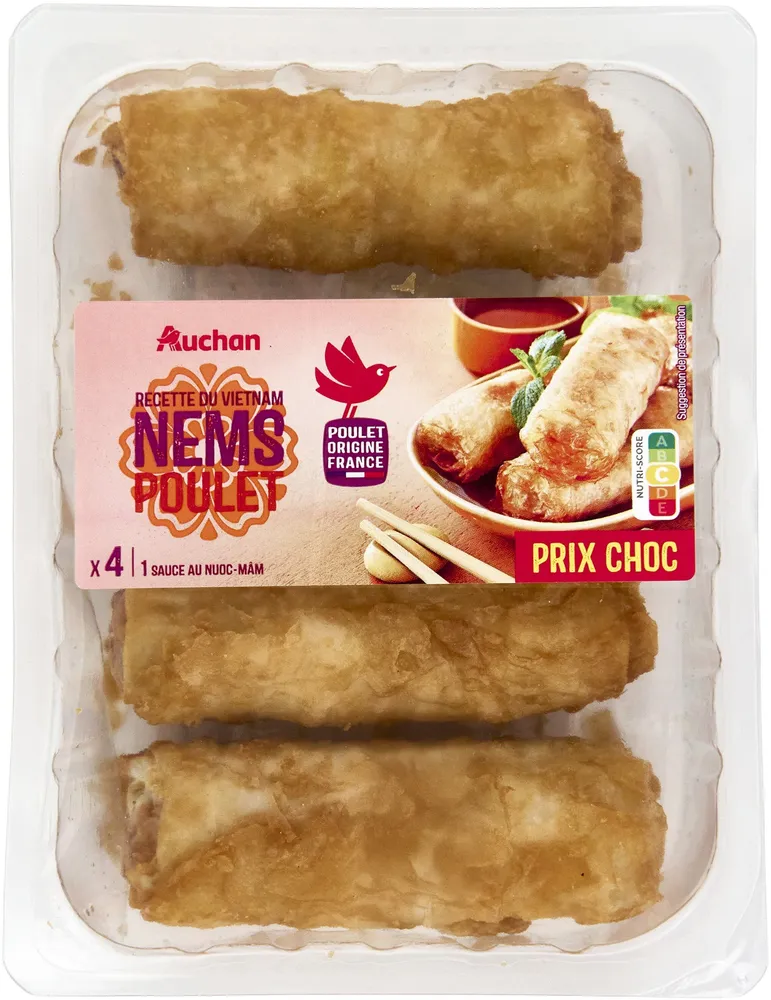 4 nems + 1 sauce NUOC MAM