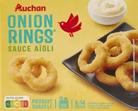 Onion rings*sauce aïoli *rondelles d'oignons panées