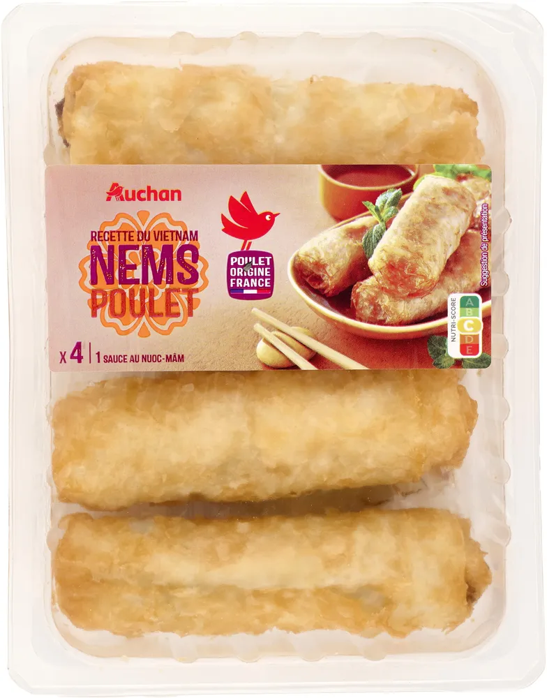 4 nems + 1 sauce NUOC MAM