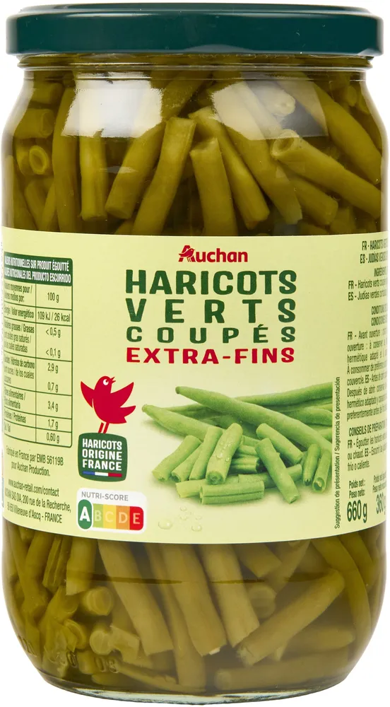 Haricots verts coupés - extra fin