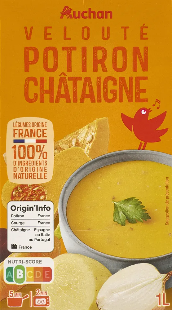 Velouté potiron châtaigne