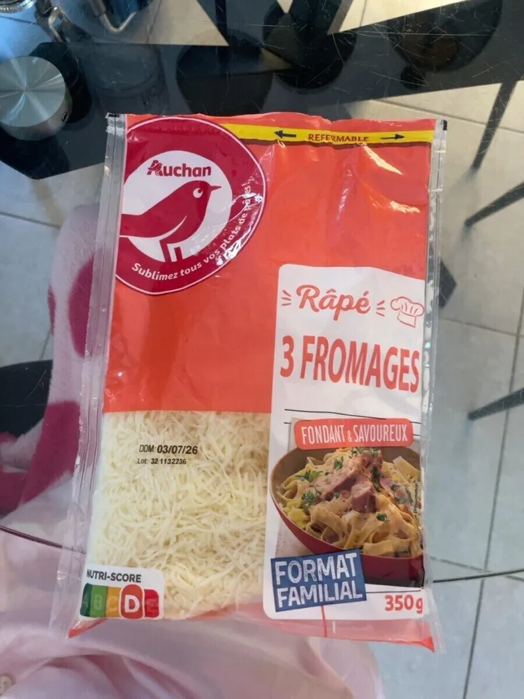 Rapée trois fromages fondue et savoureux, format familial