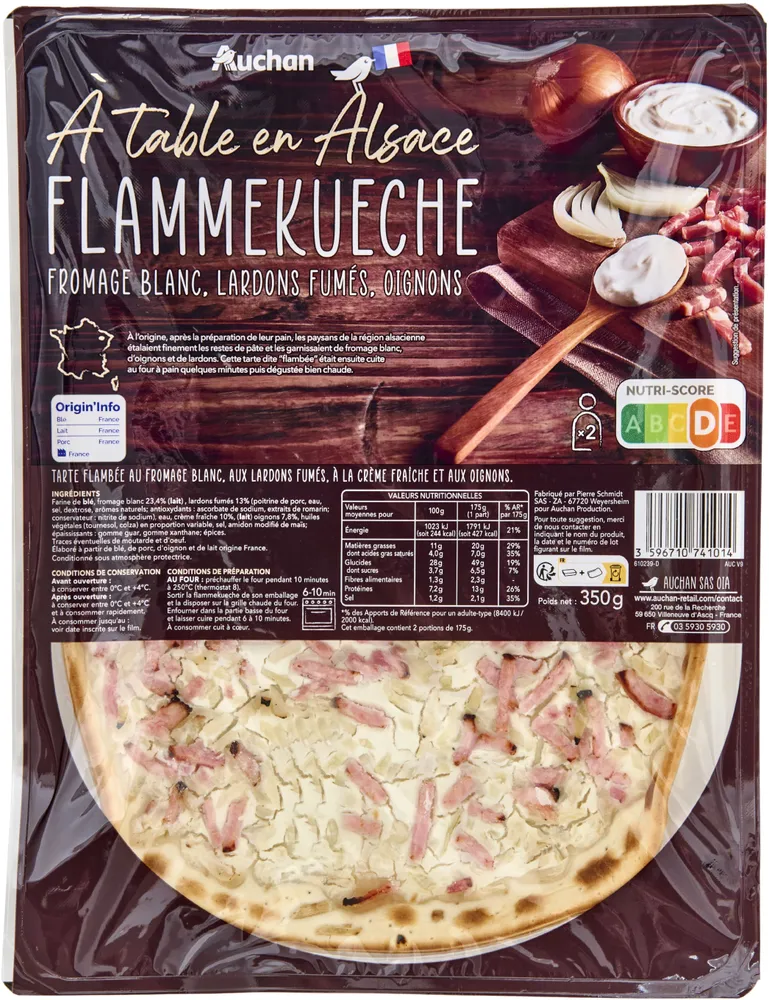 Flammekueche - Recette alsacienne