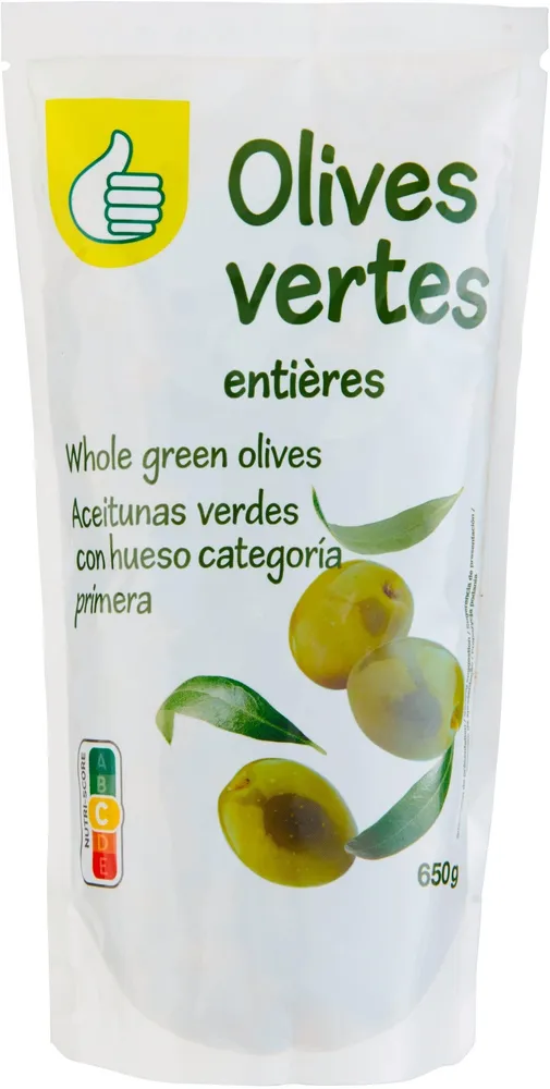 Olives vertes entières