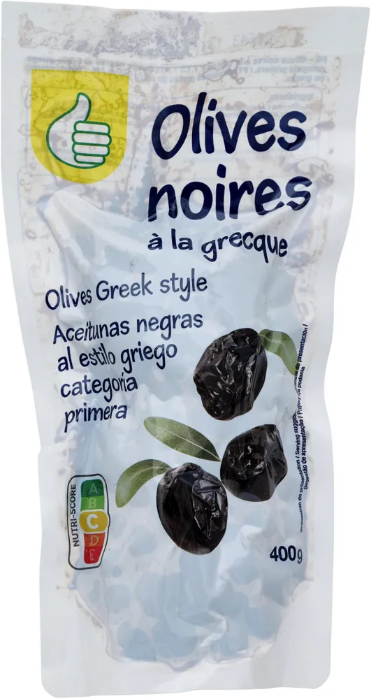 Olives noires à la grecque