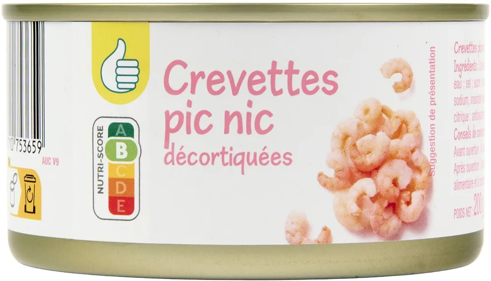 Crevettes pic nic décortiquées