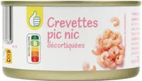 Crevettes pic nic décortiquées