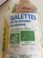 Galettes de riz complet au sésame