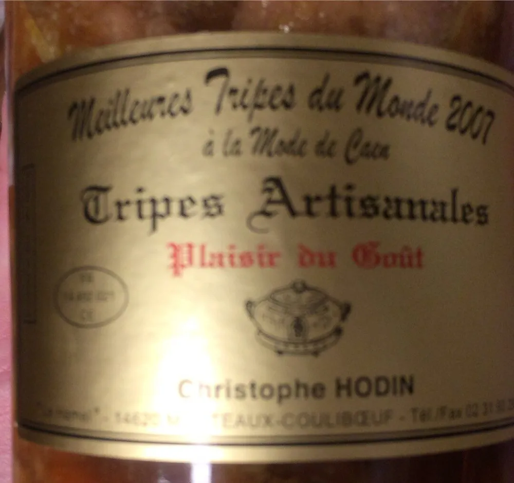 Tripes Artisanales à la mode de Caen