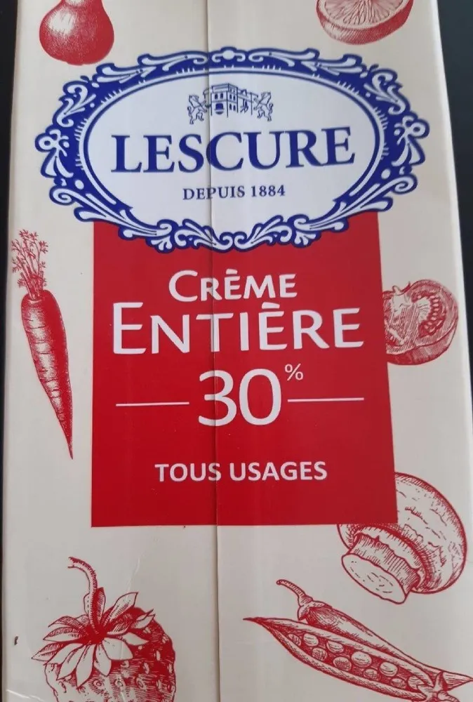 Crème entière 30%